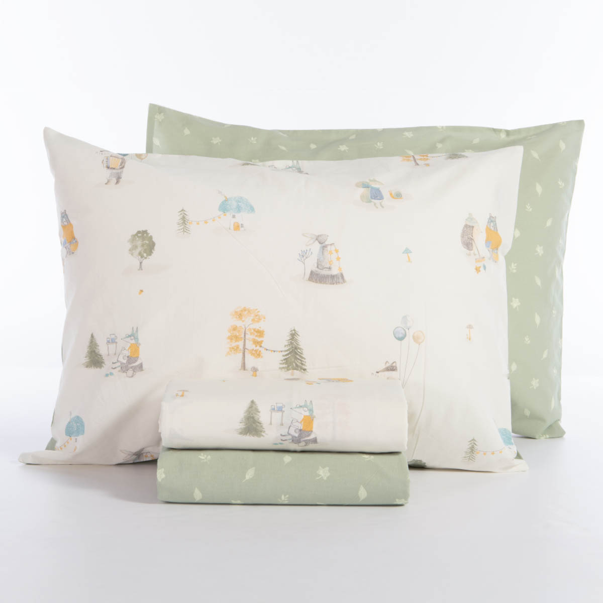 Σεντόνια Μονά (170X260) Nef-Nef Homeware Junior Woodland Party Παιδικά Λευκά Είδη 'Υπνου για Κορίτσια Spitishop