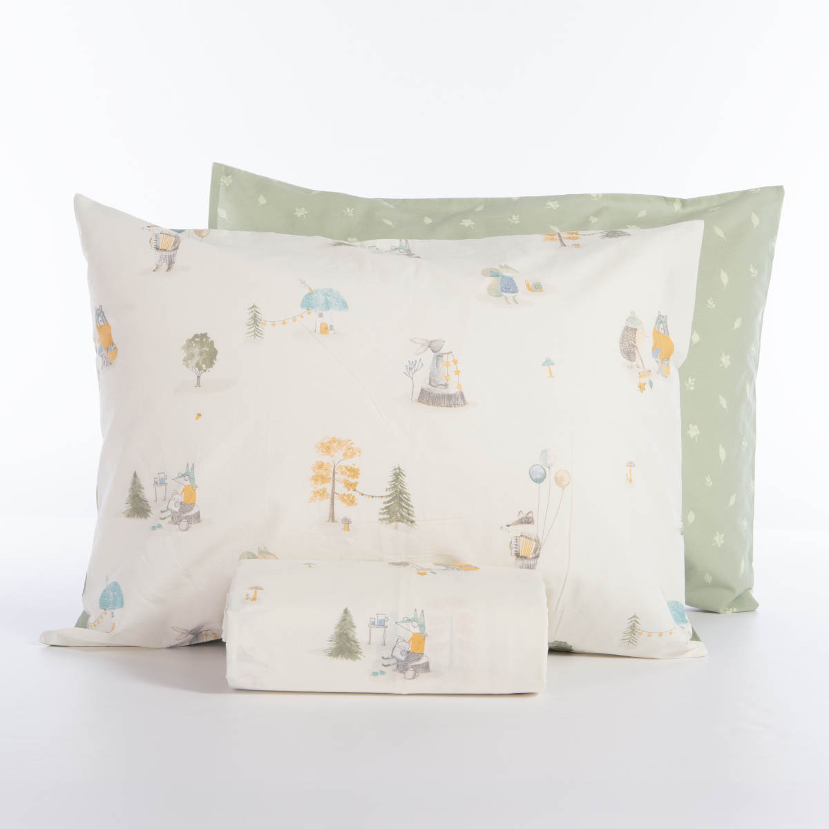 Παπλωματοθήκη Μονή (Σετ 160X240) 2 Όψεων Nef-Nef Homeware Junior Woodland Party Παιδικά Λευκά Είδη 'Υπνου Παπλωματοθήκες Παιδικές για Αγόρια Spitishop