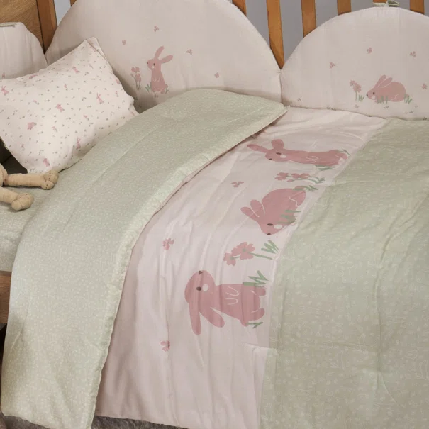 Πάπλωμα Κούνιας (110x140) 2 Όψεων Nef-Nef Homeware Baby Country Bunny