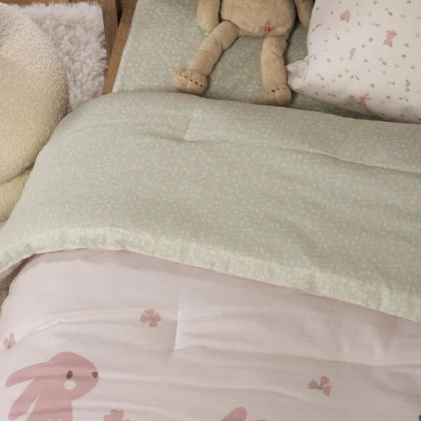 Πάπλωμα Κούνιας (110x140) 2 Όψεων Nef-Nef Homeware Baby Country Bunny