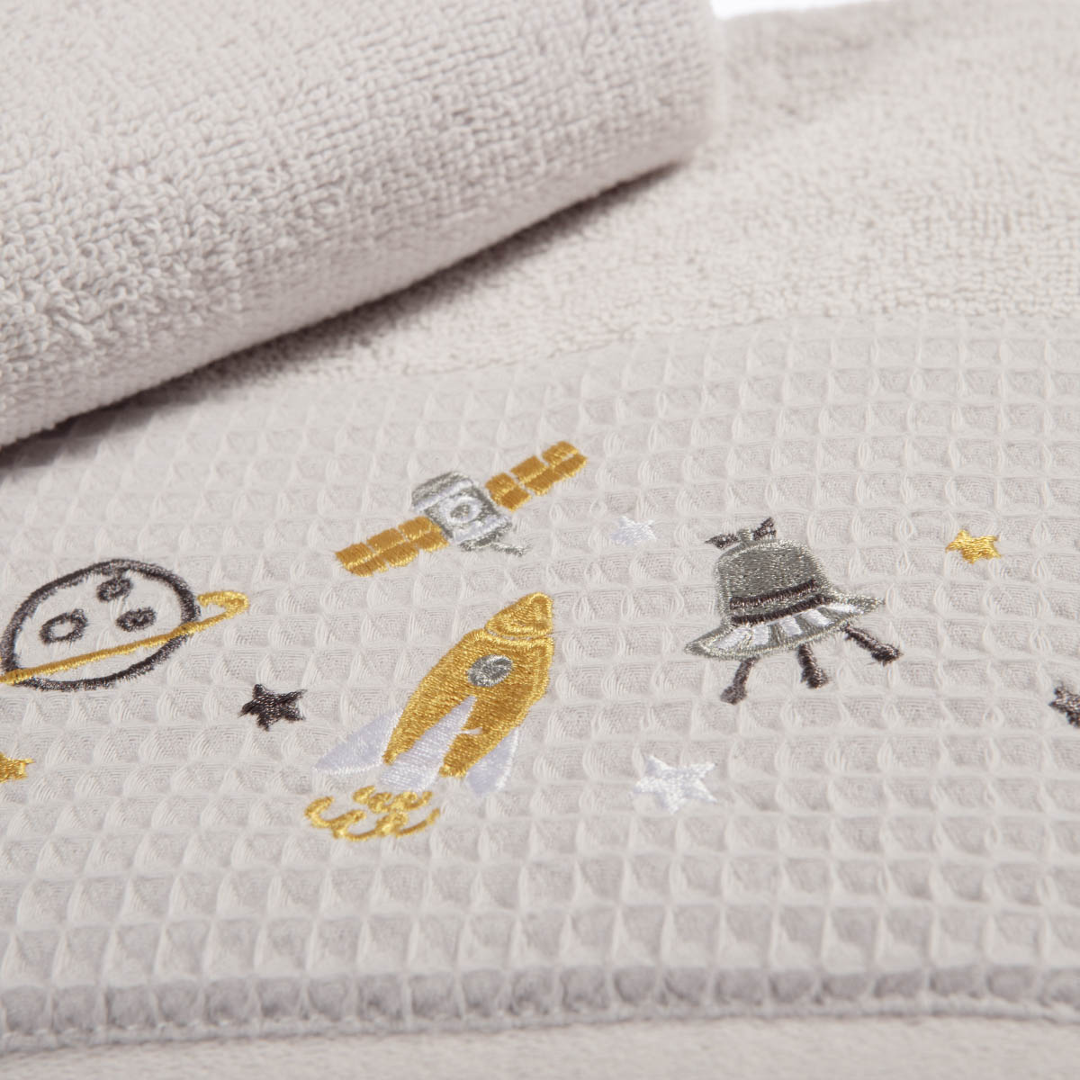 Παιδικές Πετσέτες (Σετ 2Τμχ) Nef-Nef Homeware Baby My Universe 420Gsm Βρεφικά Προίκα Μωρού - Βρεφικές Spitishop