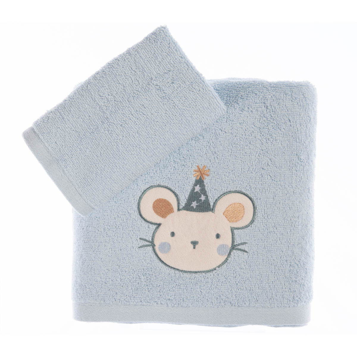 Παιδικές Πετσέτες (Σετ 2τμχ) Nef-Nef Homeware Baby Special Party Blue 420gsm