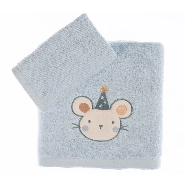 Παιδικές Πετσέτες (Σετ 2τμχ) Nef-Nef Homeware Baby Special Party Blue 420gsm