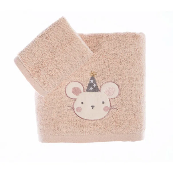Παιδικές Πετσέτες (Σετ 2τμχ) Nef-Nef Homeware Baby Special Party Pink 420gsm