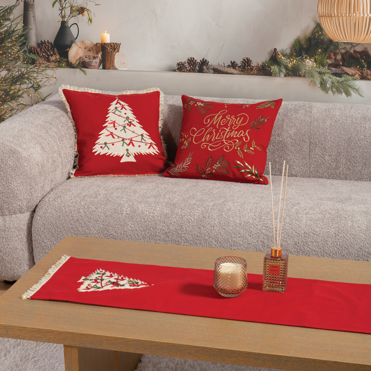 Χριστουγεννιάτικη Τραβέρσα (33X150) Nef-Nef Homeware Christmas Deco Χριστουγεννιάτικα Χριστουγεννιάτικες Τραβέρσες Spitishop