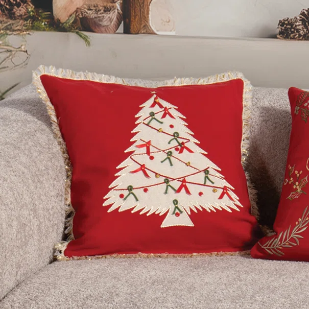 Χριστουγεννιάτικο Μαξιλάρι (45x45) Nef-Nef Homeware Christmas Deco Tree