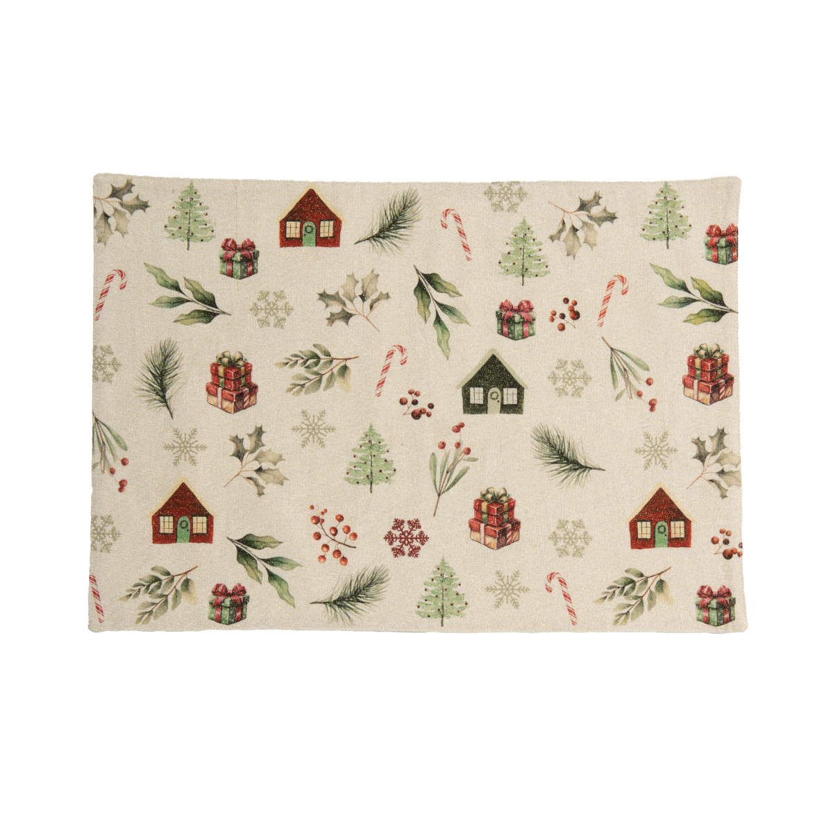 Χριστουγεννιάτικο Σουπλά (33X48) Nef-Nef Homeware White Christmas Χριστουγεννιάτικα Spitishop