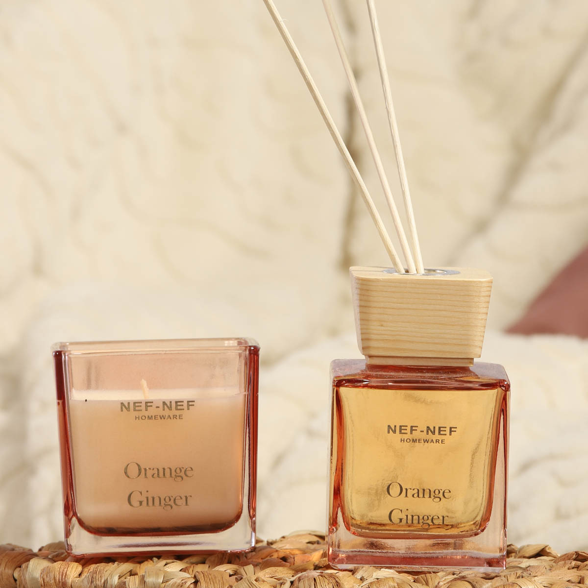 Αρωματικό Χώρου 200Ml με Στικς Nef-Nef Homeware Orange Ginger Διακόσμηση Αρωματικά - Diffuser Spitishop