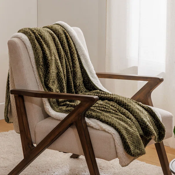 Κουβέρτα Καναπέ Fleece (130x170) A-S Lyno Green 212567C