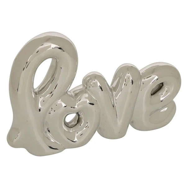 Διακοσμητικό Χώρου (21.4x4x14) A-S Love 211740 Silver