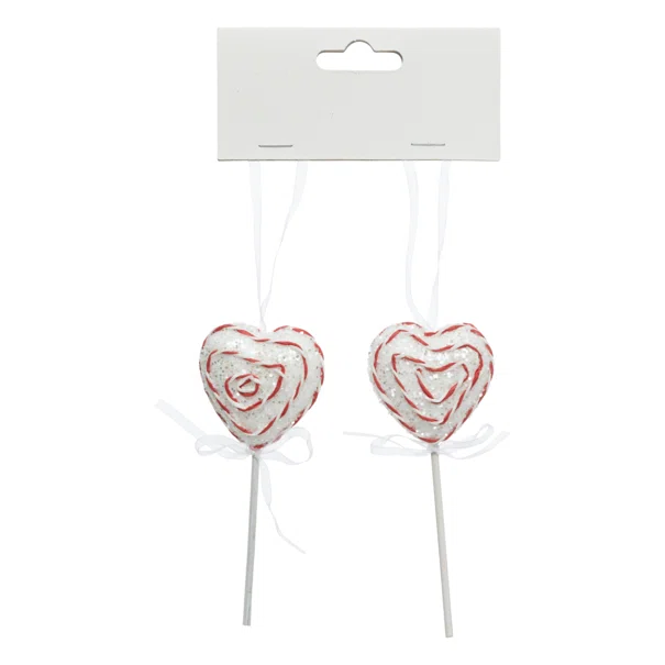 Χριστουγεννιάτικα Στολίδια (Σετ 2τμχ) A-S Heart Lollipops 198803