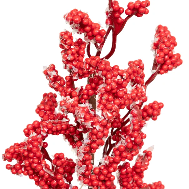 Τεχνητό Φυτό Σε Γλάστρα (Φ8x38) A-S Red Berry 208321A