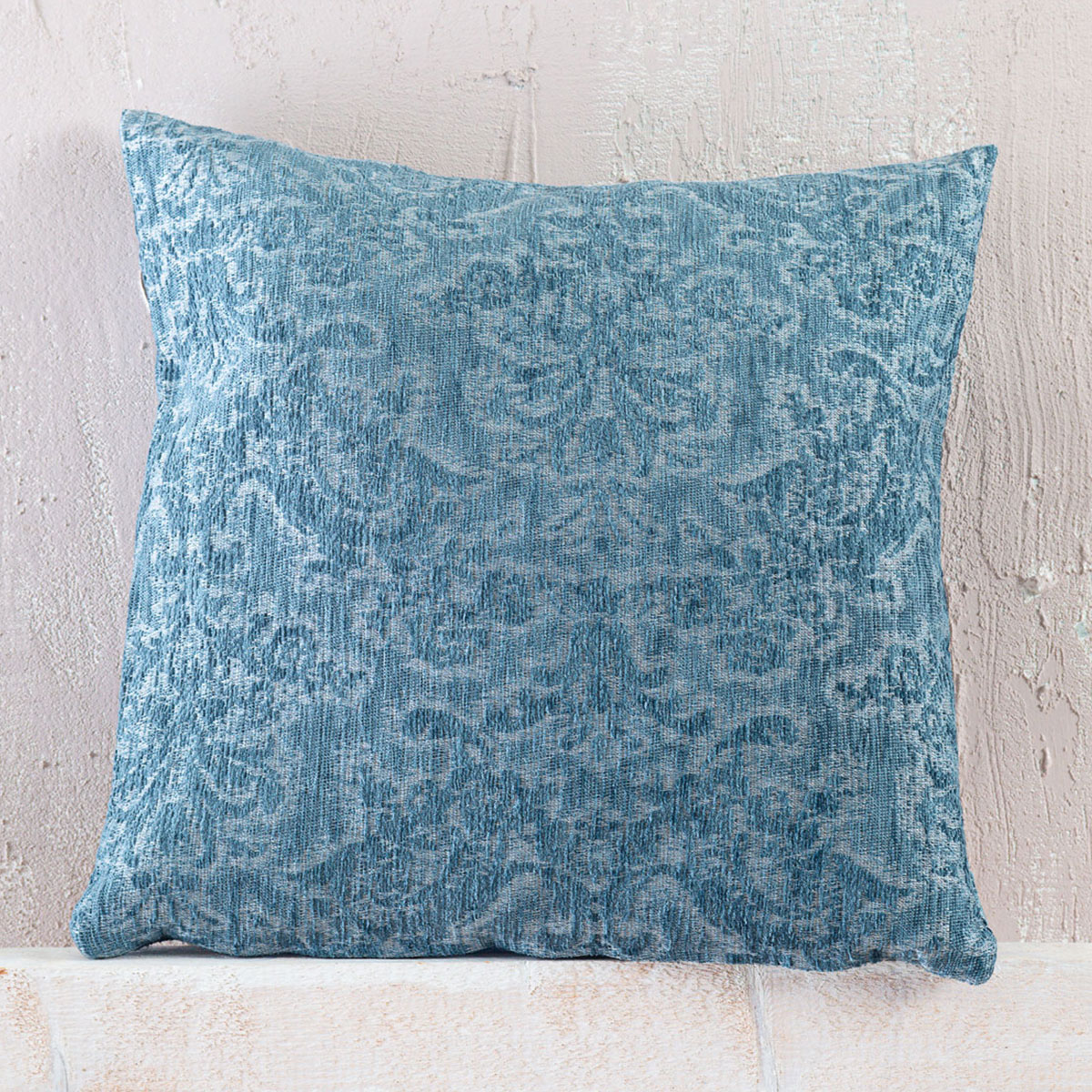 Διακοσμητική Μαξιλαροθήκη (40x40) Rythmos Bianco Blue