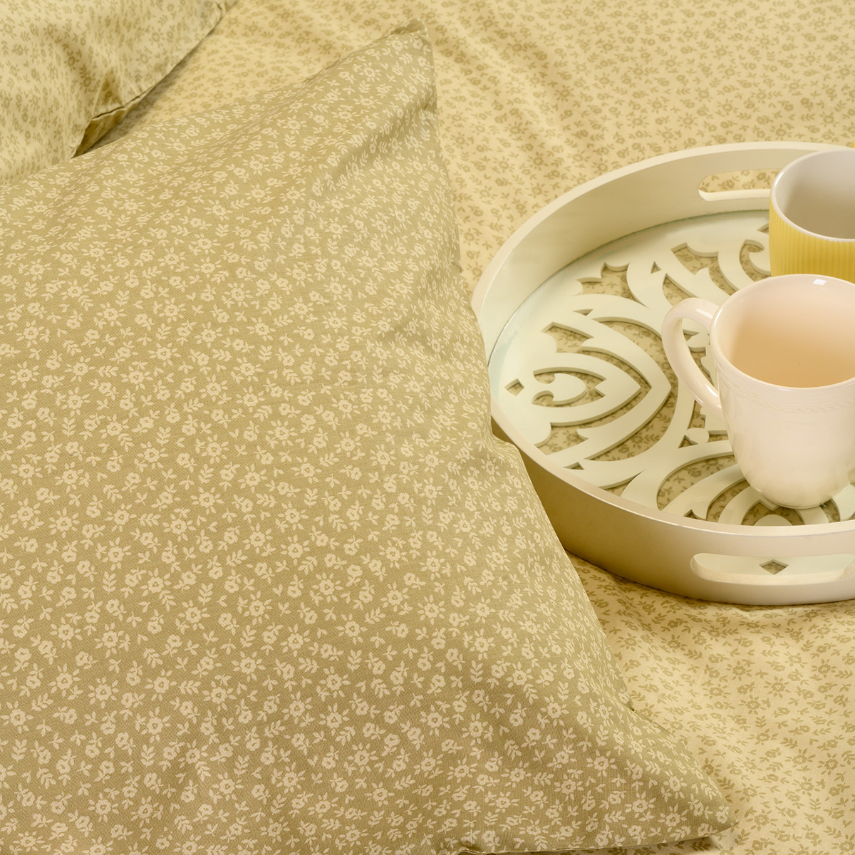 Σεντόνια King Size (Σετ) Melinen Ultra Line Samuele Olive Beige Λευκά Είδη Κρεβατοκάμαρας Σετ Βαμβακερά Spitishop