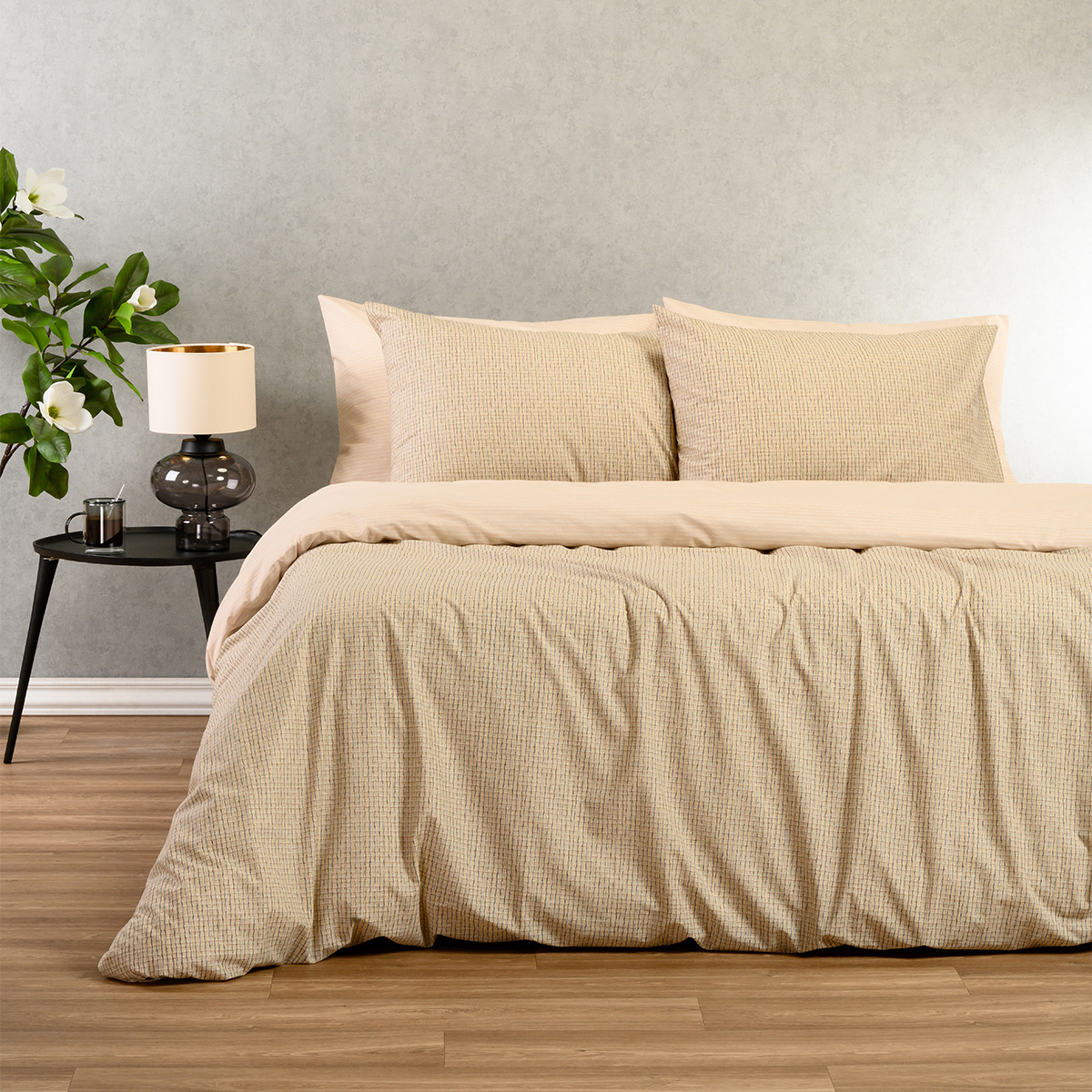 Σεντόνια Μονά (Σετ) Melinen Casual Line Davide Beige