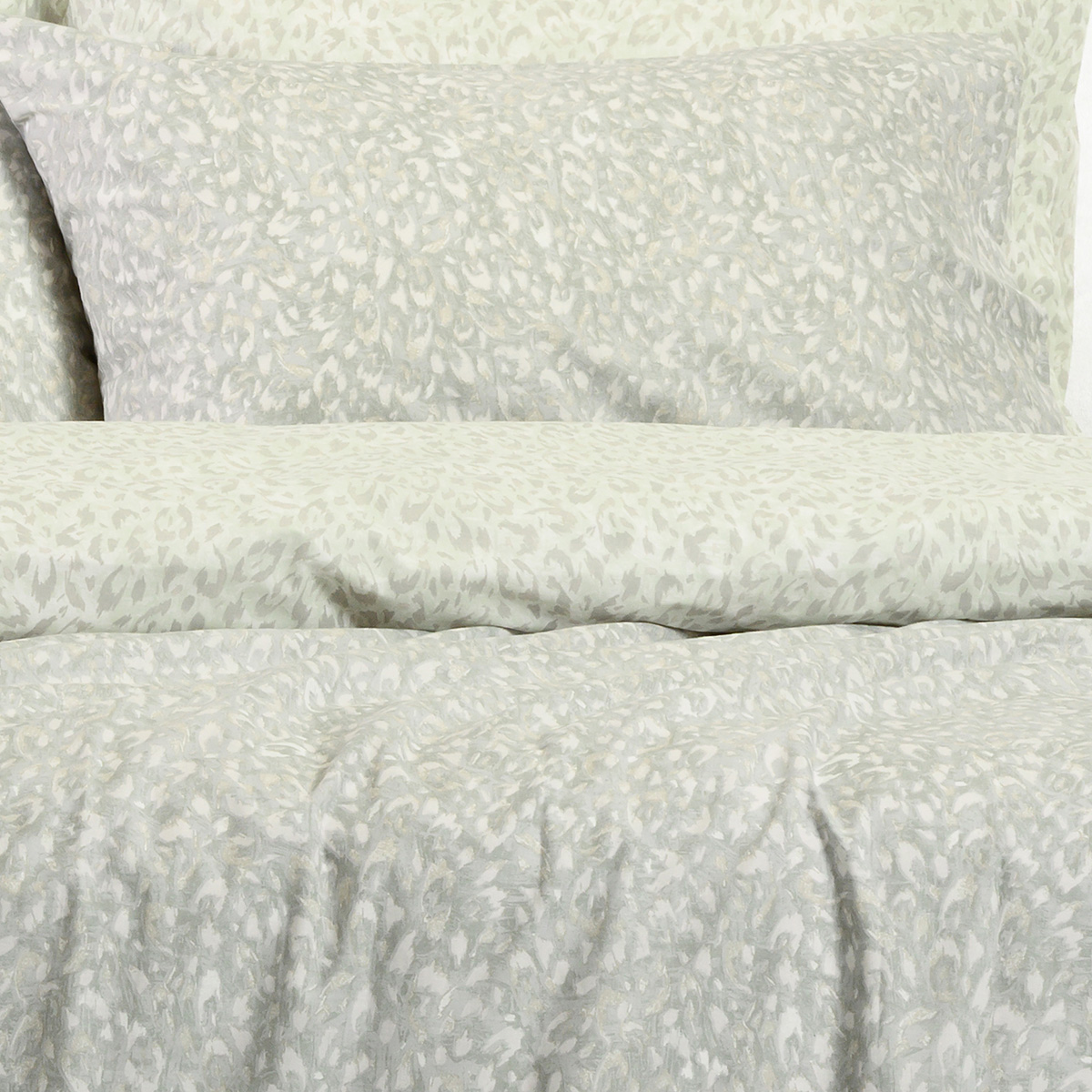 Ζεύγος Μαξιλαροθήκες (50x70) Melinen Casual Line Leo Aqua/Grey