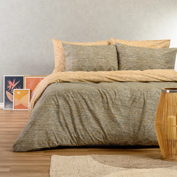 Παπλωματοθήκη Υπέρδιπλη (225x245) 2 Όψεων Melinen Casual Line Rafaelo Beige