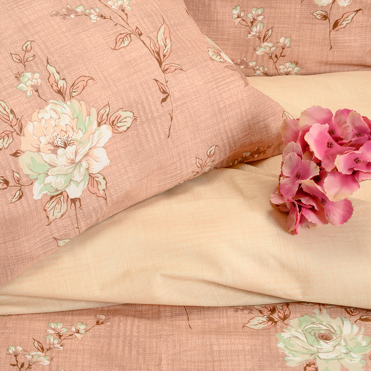 Σεντόνια Υπέρδιπλα (Σετ) Melinen Casual Line Gianna Rose Λευκά Είδη Κρεβατοκάμαρας με Λάστιχο Spitishop