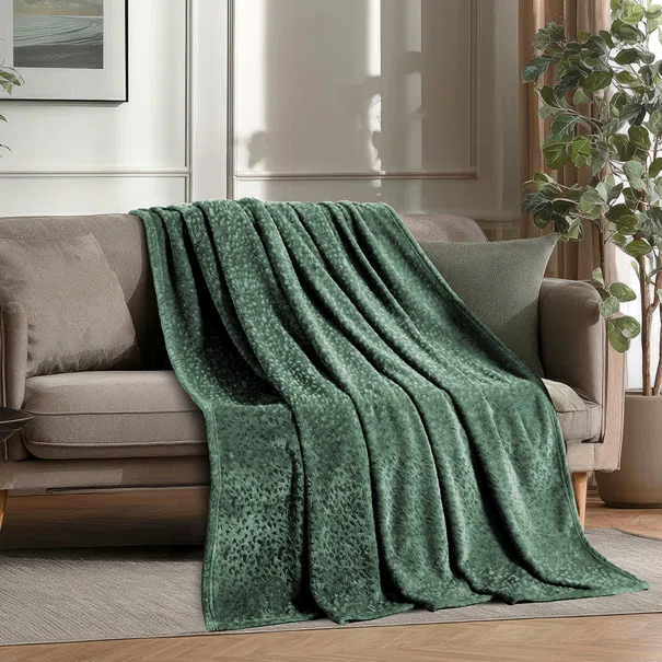 Διακοσμητικό Ριχτάρι Fleece/Κουβέρτα Καναπέ (130x170) Melinen Giza D.Aqua