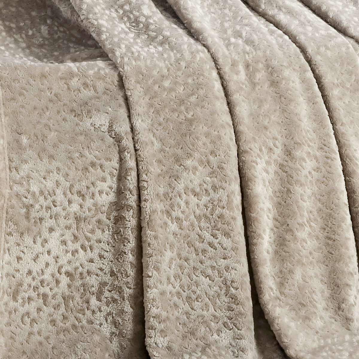 Ριχτάρι Καναπέ Τριθέσιου Fleece (170X300) Melinen Giza Greige Λευκά Είδη Σαλονιού Ριχτάρια Χειμερινά Spitishop
