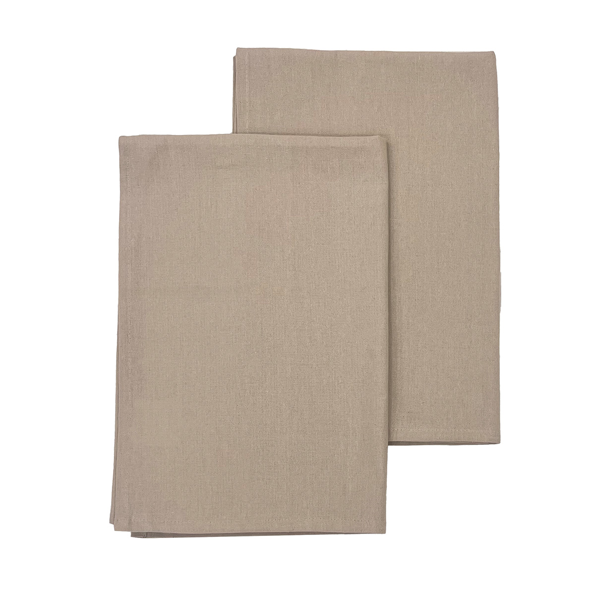 Ποτηρόπανα (Σετ 2τμχ) Melinen Zoe Beige
