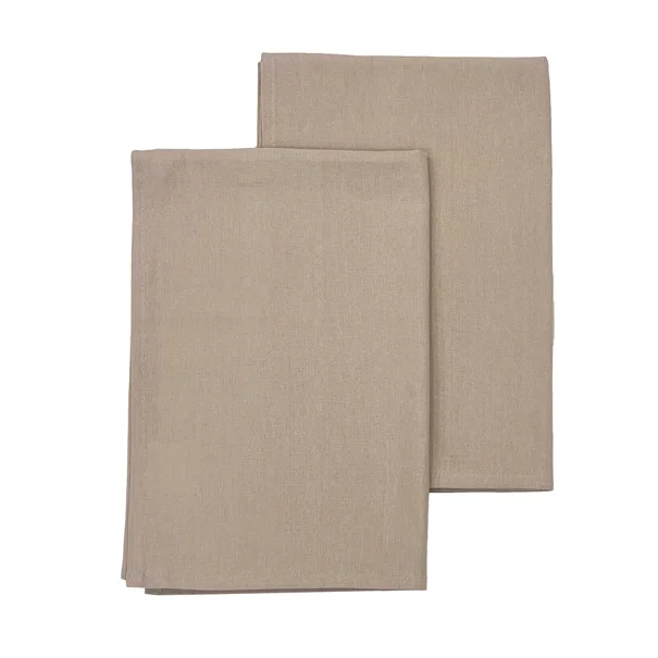 Ποτηρόπανα (Σετ 2τμχ) Melinen Zoe Beige