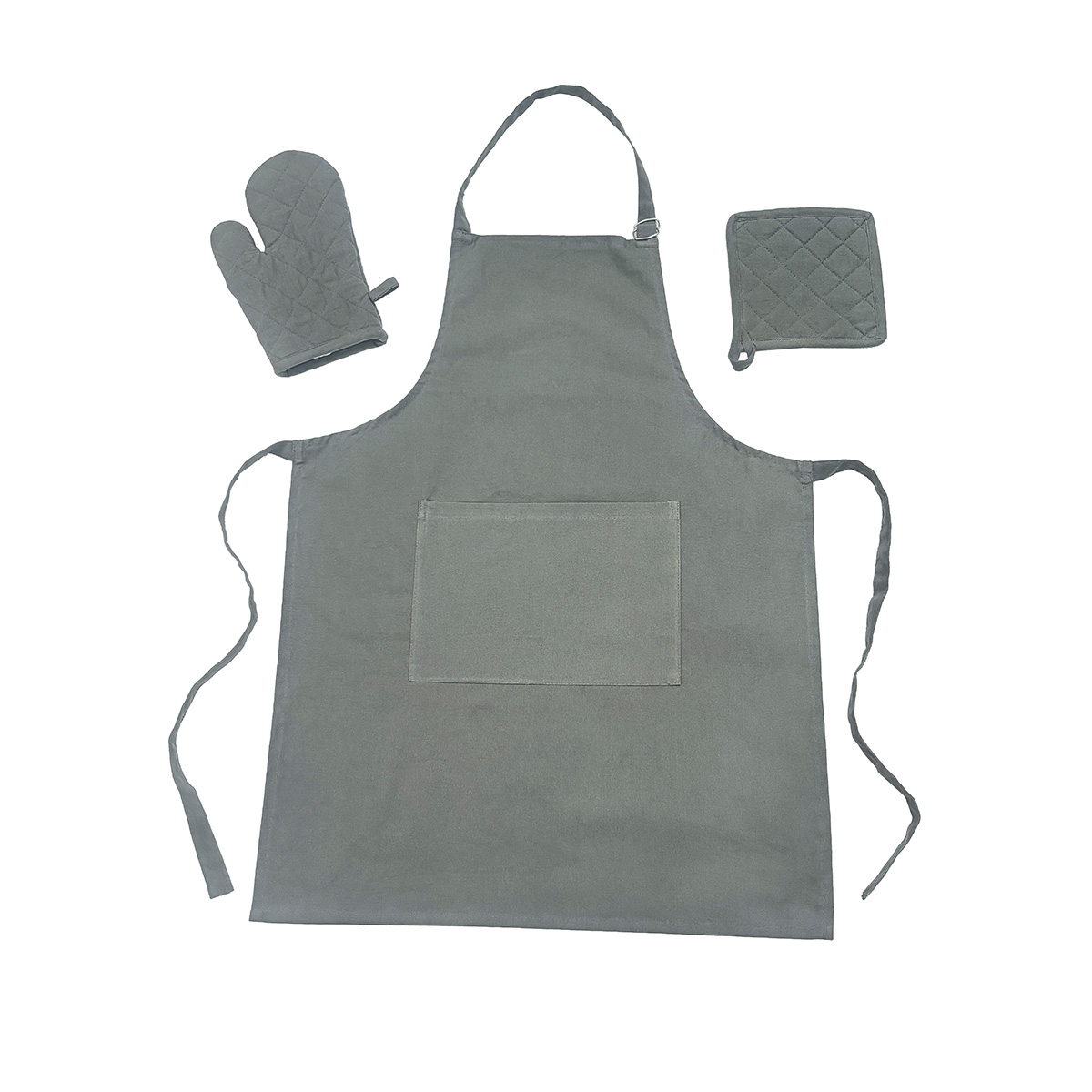 Σετ Κουζίνας 3τμχ Melinen Zoe Olive/Grey
