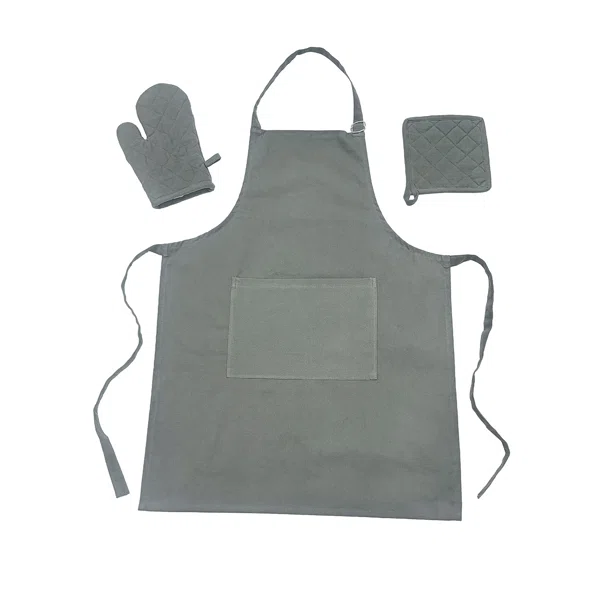 Σετ Κουζίνας 3τμχ Melinen Zoe Olive/Grey