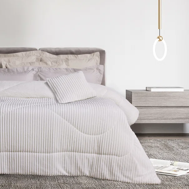 Κουβερτοπάπλωμα Υπέρδιπλο (220x240) Das Home 1364 White