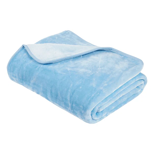 Κουβέρτα Βελουτέ Μονή (160x220) Das Home Velour 0291 Baby Blue
