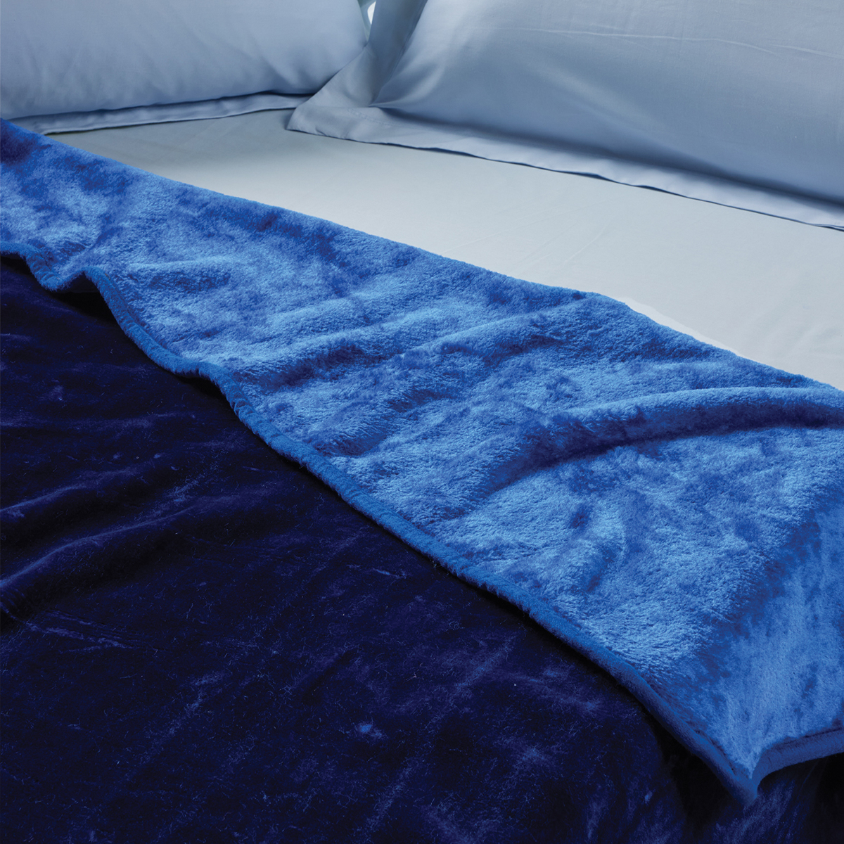Κουβέρτα Βελουτέ Μονή (160X220) Das Home Velour 0292 Blue Λευκά Είδη Κρεβατοκάμαρας Κουβέρτες Μονές Spitishop