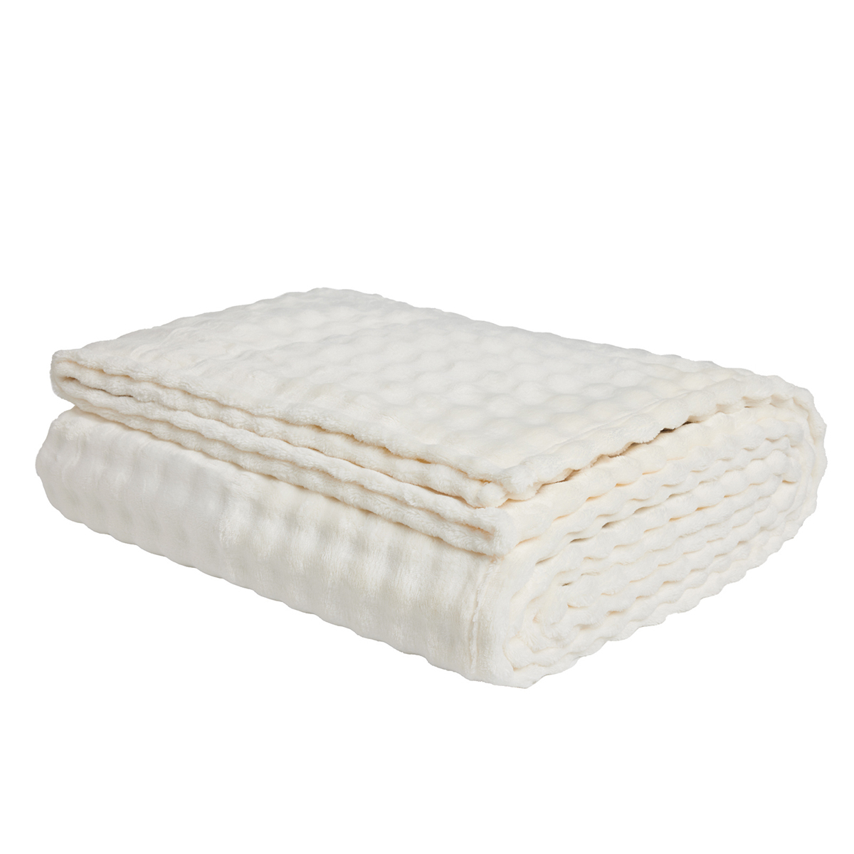 Κουβέρτα Fleece Μονή (160x220) Das Home 1369 Ivory