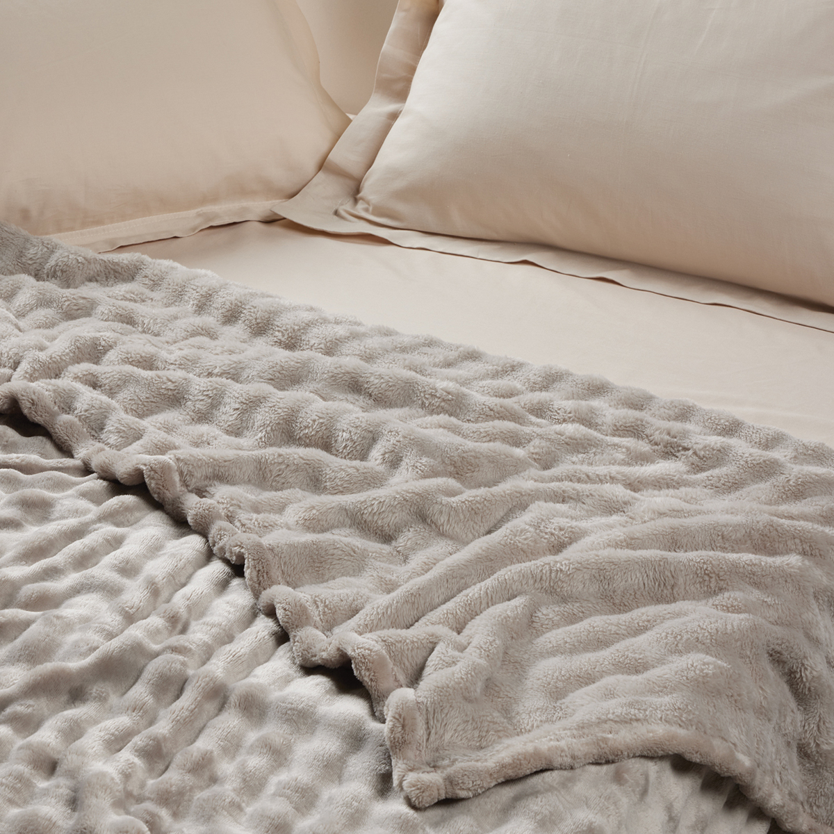 Κουβέρτα Fleece Μονή (160X220) Das Home 1370 Taupe Λευκά Είδη Κρεβατοκάμαρας Κουβέρτες Μονές Spitishop