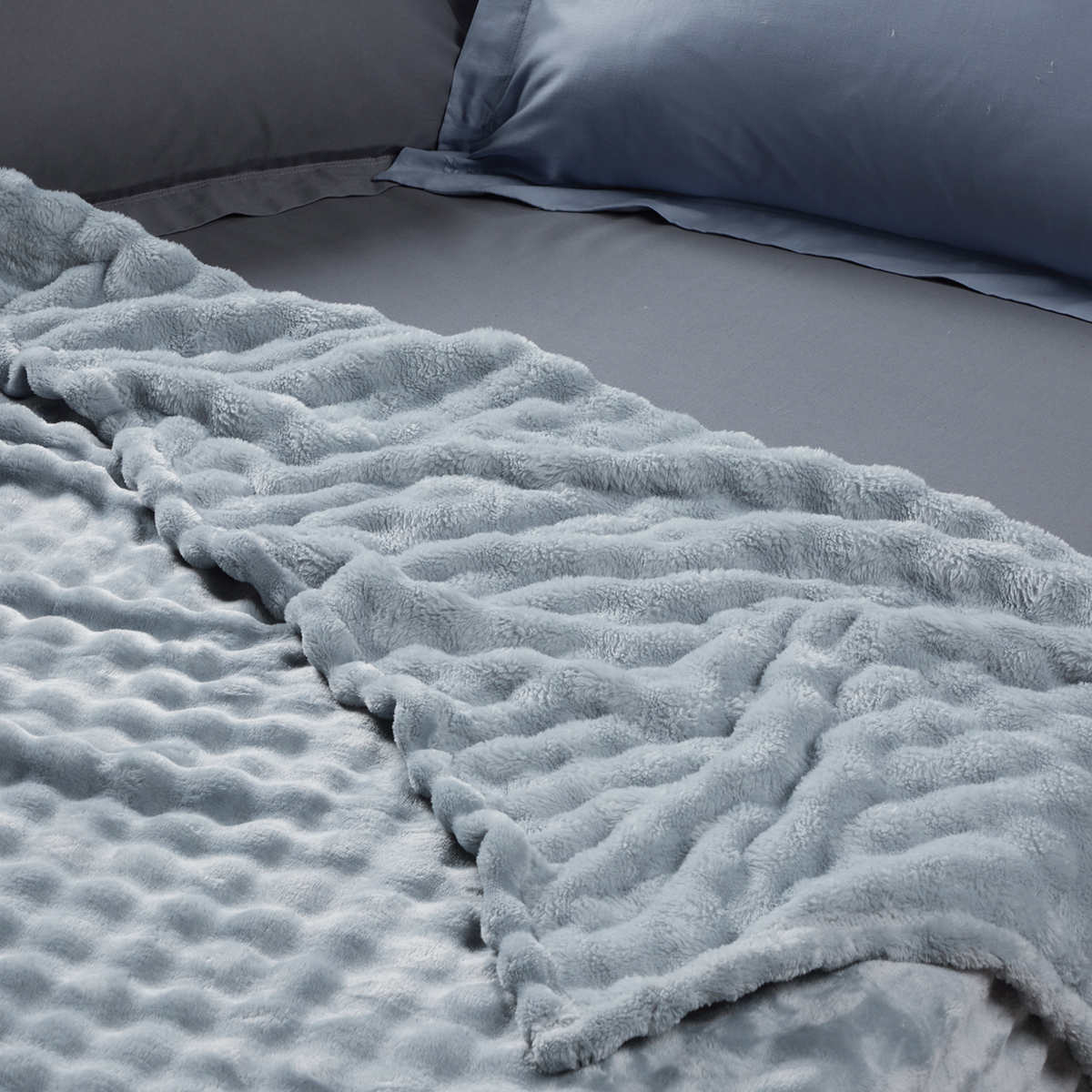 Κουβέρτα Fleece Μονή (160X220) Das Home 1371 L Blue Λευκά Είδη Κρεβατοκάμαρας Κουβέρτες Μονές Spitishop