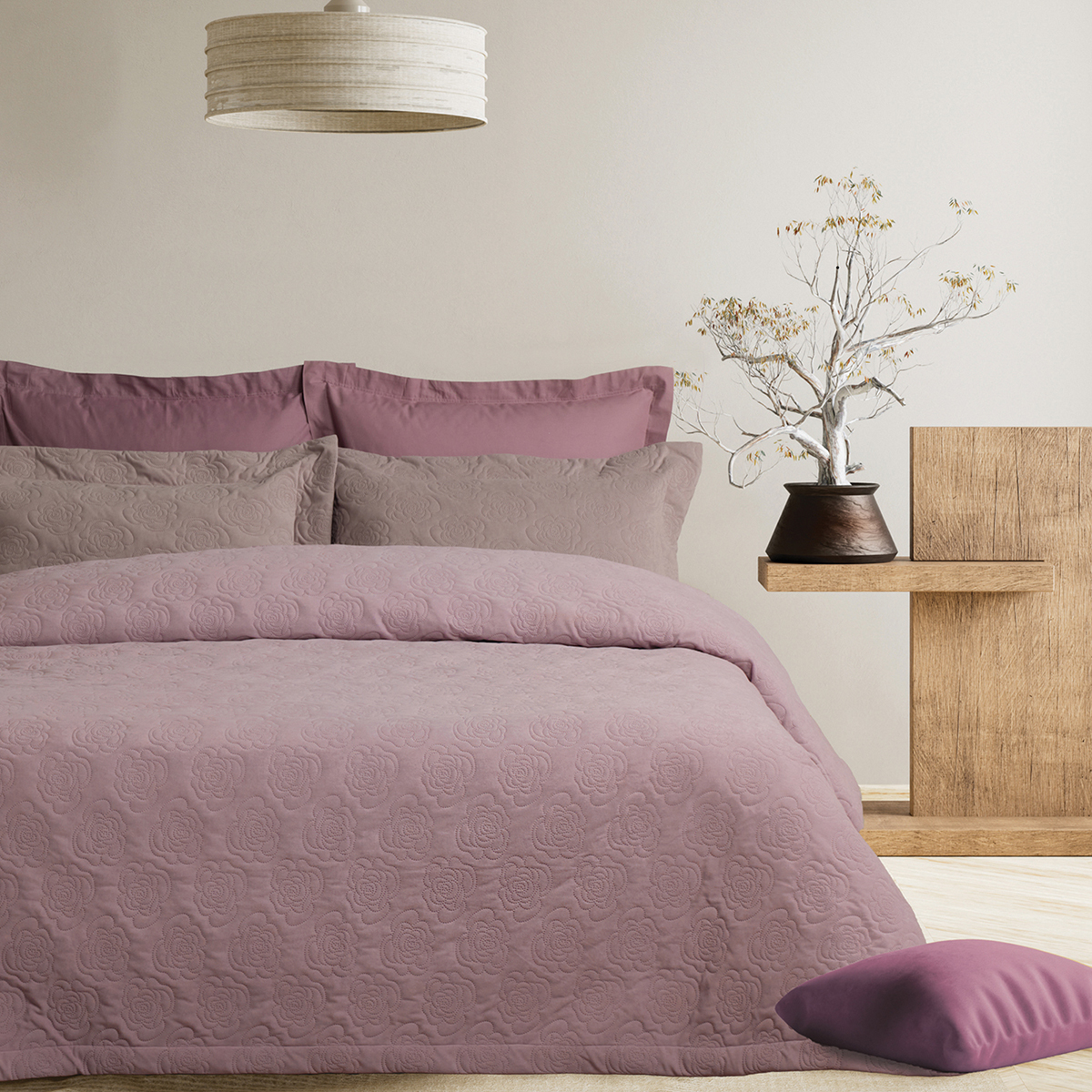 Κουβερτόριο King Size (240x250) Das Home 0289 Lilac