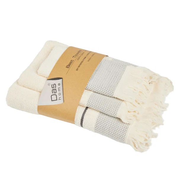 Πετσέτες Μπάνιου (Σετ 3τμχ) Das Home Best 0840 450gsm