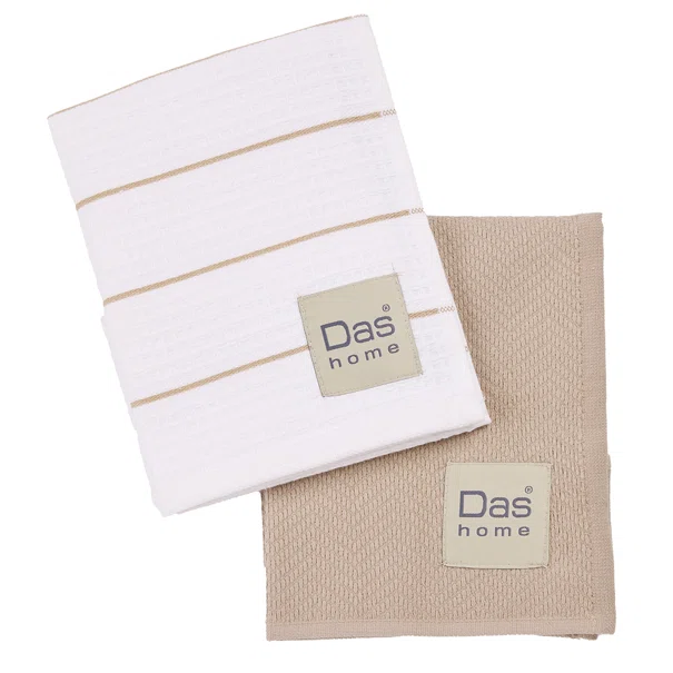 Ποτηρόπανα (Σετ 2τμχ) Das Home Kitchen 0830