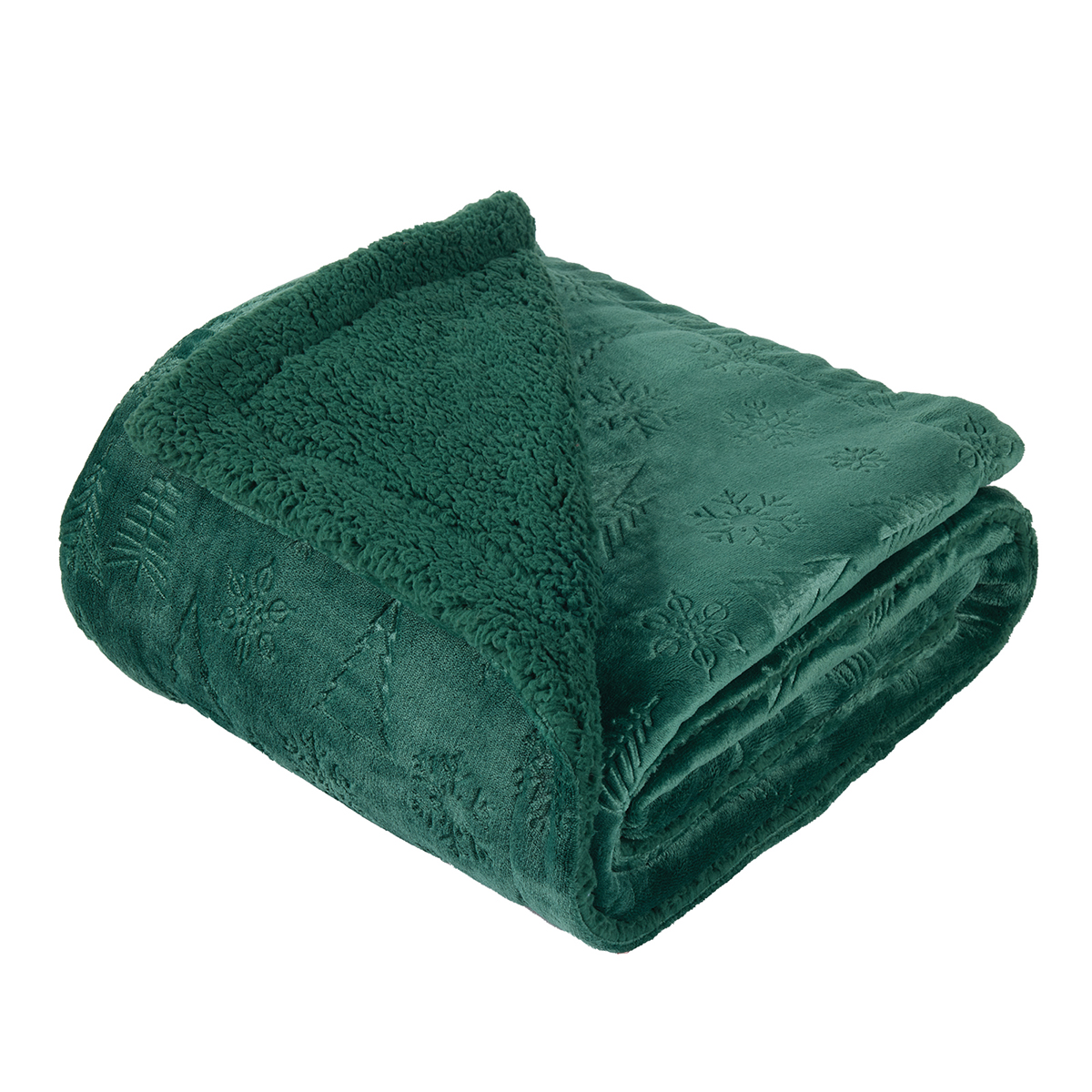 Χριστουγεννιάτικη Κουβέρτα Καναπέ Fleece (130X170) Das Home 1374 Green Χριστουγεννιάτικα Ριχτάρια - Κουβέρτες Spitishop