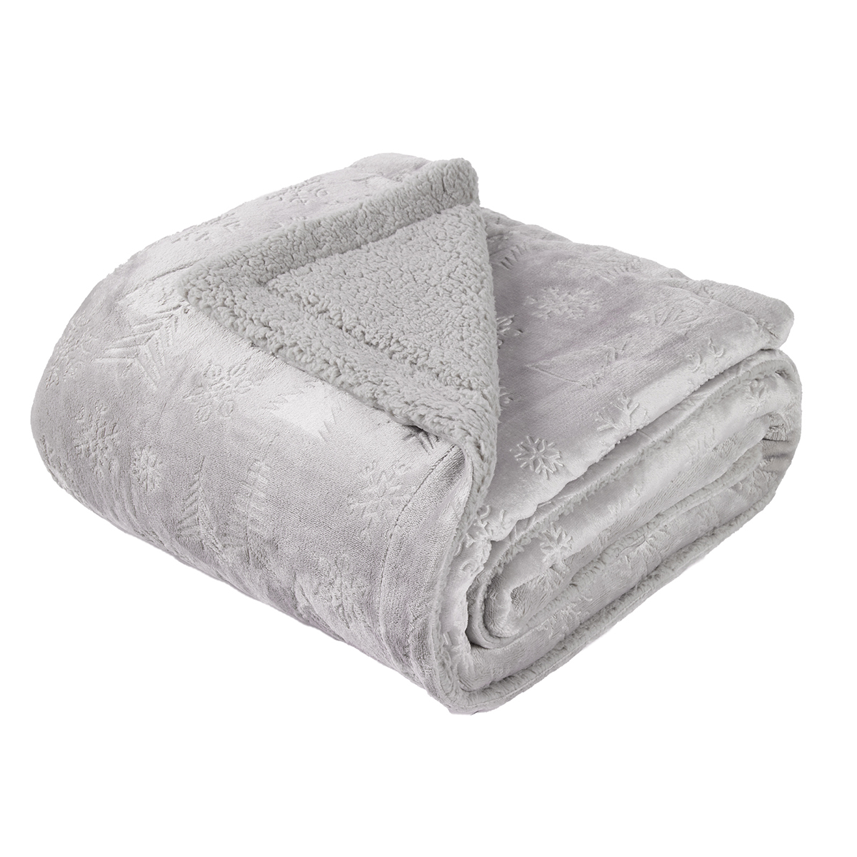 Χριστουγεννιάτικη Κουβέρτα Καναπέ Fleece (130X170) Das Home 1373 Grey Χριστουγεννιάτικα Λευκά Είδη Spitishop