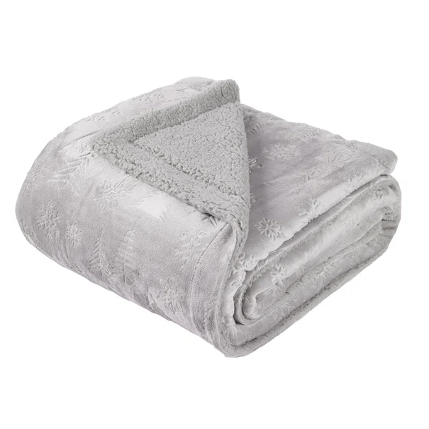 Χριστουγεννιάτικη Κουβέρτα Καναπέ Fleece (130x170) Das Home 1373 Grey