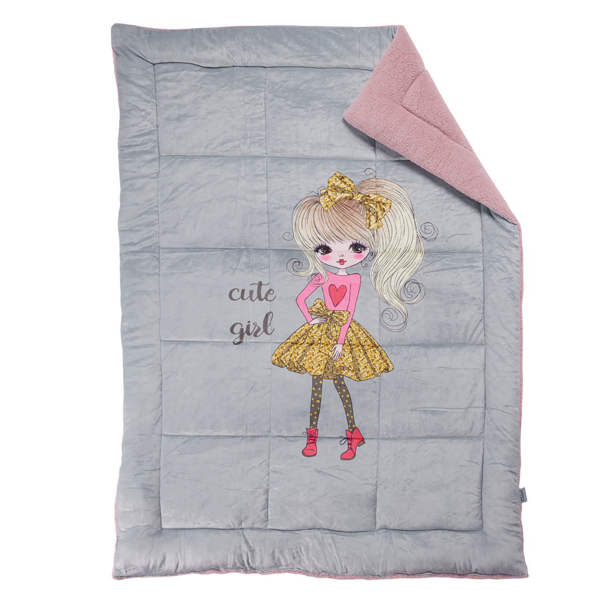 Κουβερτοπάπλωμα Μονό (160X220) Das Home Kids 4971 Παιδικά Λευκά Είδη 'Υπνου Παπλώματα για Κορίτσια Spitishop