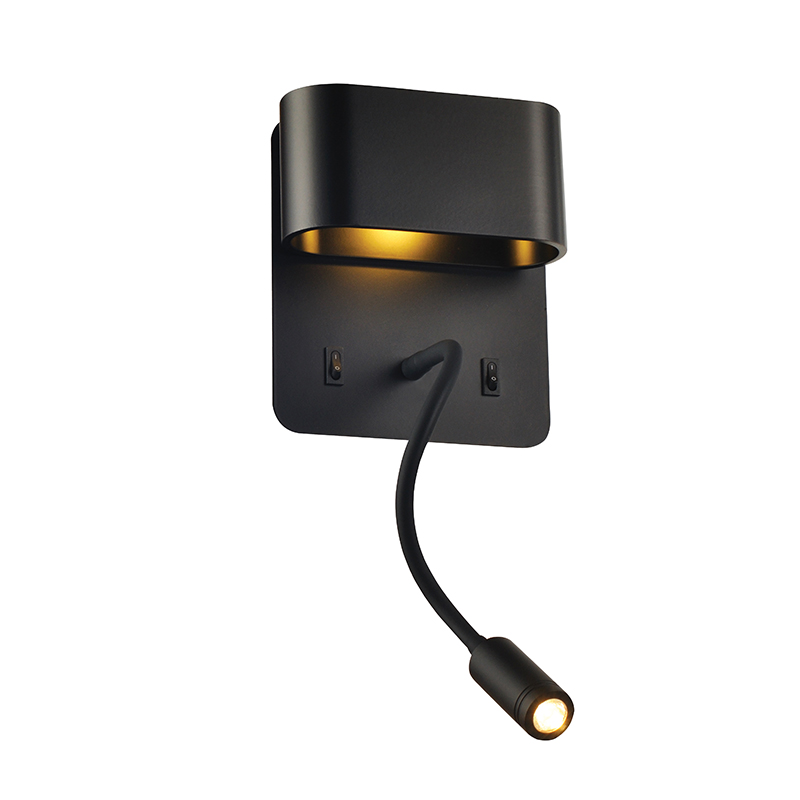 Απλίκα Τοίχου LED Aca Priamus V86LEDW45BK Black