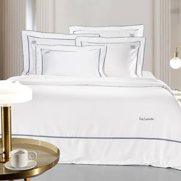 Σεντόνια King Size (Σετ) Guy Laroche Elite White - Marine