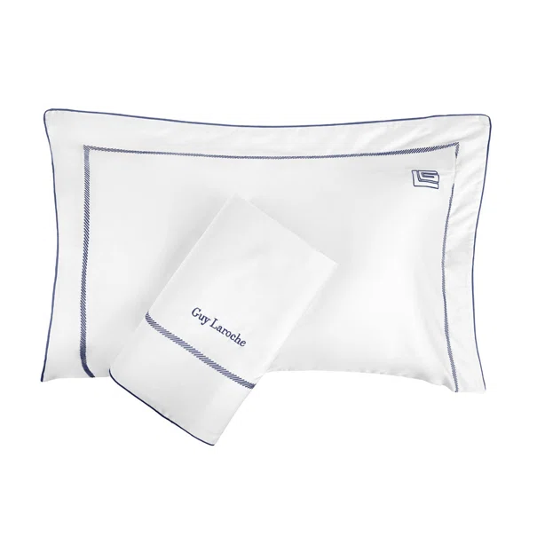 Παπλωματοθήκη King Size (Σετ 250x240) Guy Laroche Elite White - Marine
