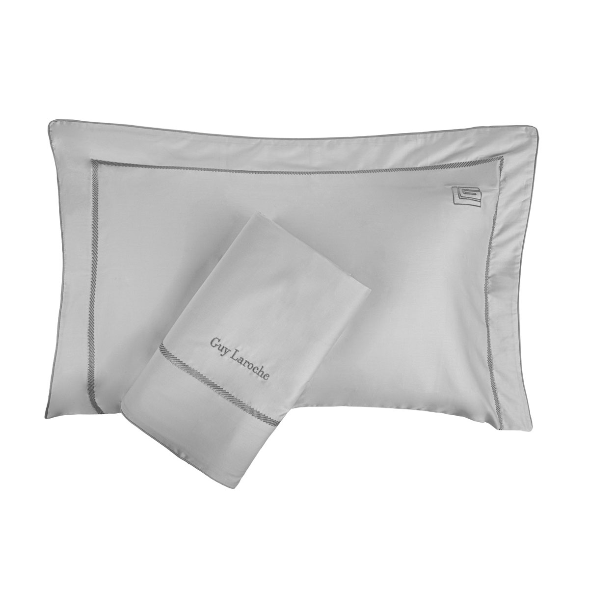Σεντόνια King Size (Σετ) Guy Laroche Elite Silver - Anthracite Λευκά Είδη Κρεβατοκάμαρας Σετ Βαμβακερά Spitishop