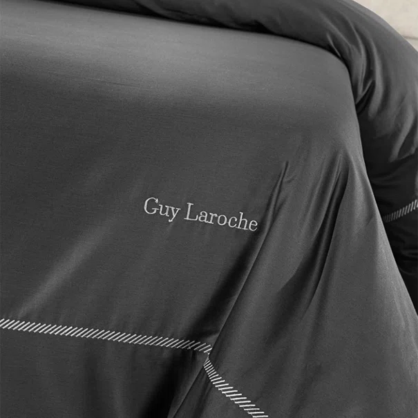 Σεντόνια King Size (Σετ) Guy Laroche Elite Anthracite - Silver