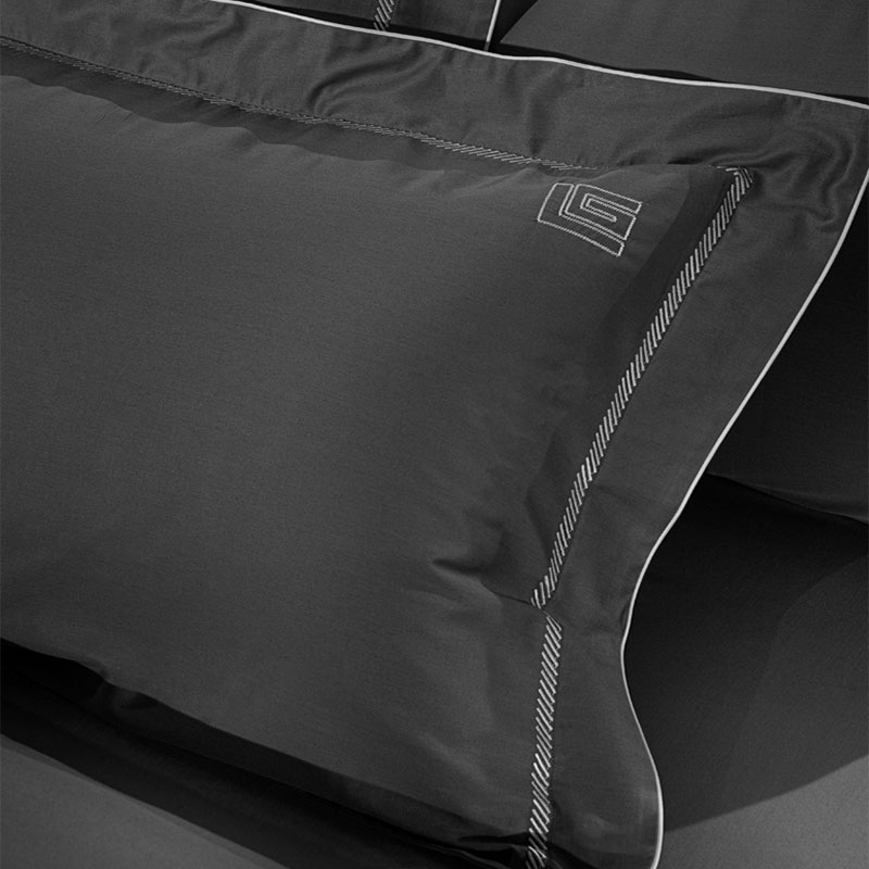 Σεντόνια King Size (Σετ) Guy Laroche Elite Anthracite - Silver Λευκά Είδη Κρεβατοκάμαρας Σετ Βαμβακερά Spitishop