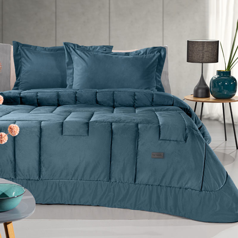 Πάπλωμα Υπέρδιπλο (220x240) Guy Laroche Scarlett Blue Saphire