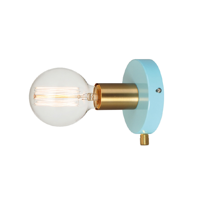 Απλίκα Τοίχου Aca Joy V36382MB Turquise/Brass