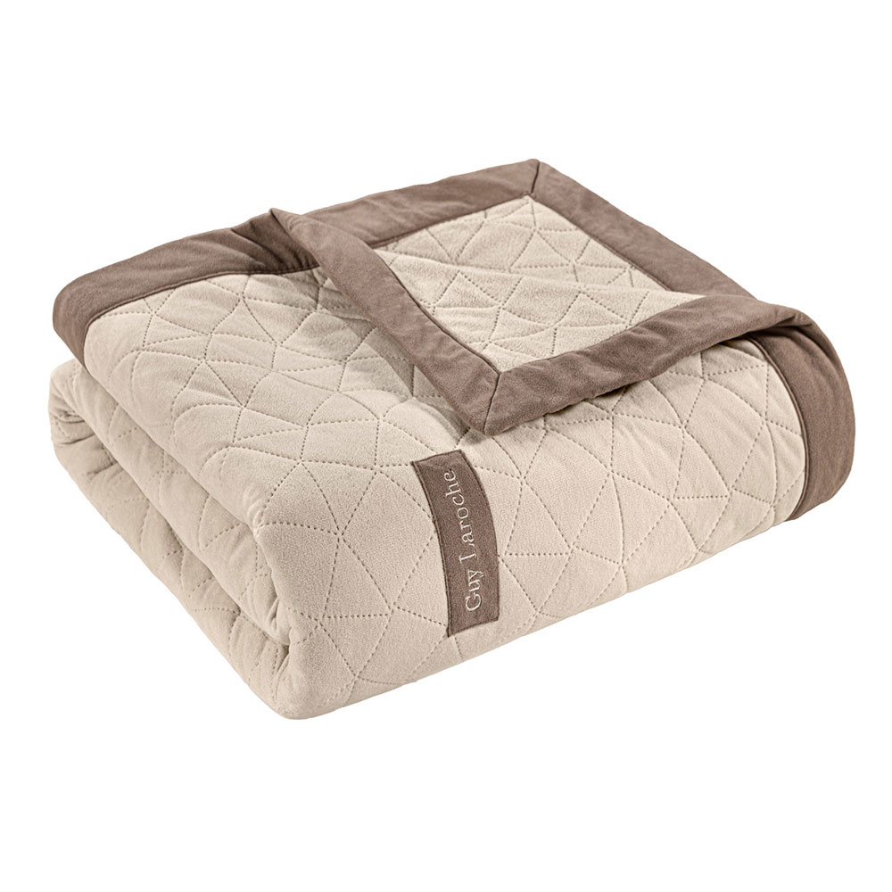 Ριχτάρι Καναπέ Διθέσιου (170x250) + Διακοσμητική Μαξιλαροθήκη (42x42+3) Guy Laroche Avalon Cream